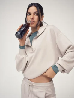 Hot OSIA 1/4 Zip Modal Sweat Top Neutral