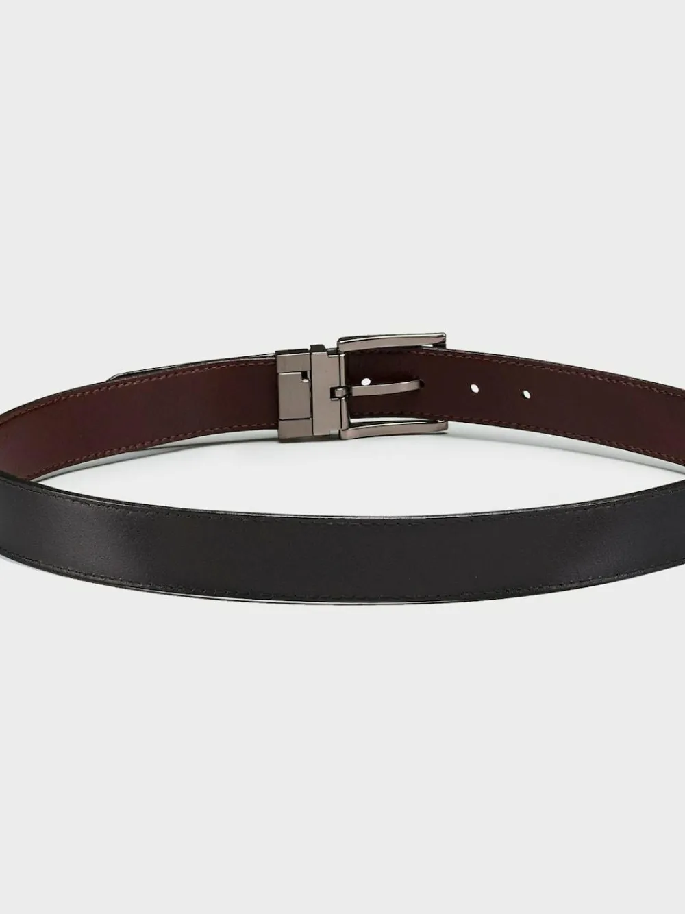 Osprey London Black The Crawford 3.5cm Reversible Leather Belt^ Belts & Braces