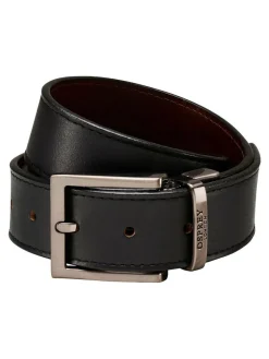 Osprey London Black The Crawford 3.5cm Reversible Leather Belt^ Belts & Braces