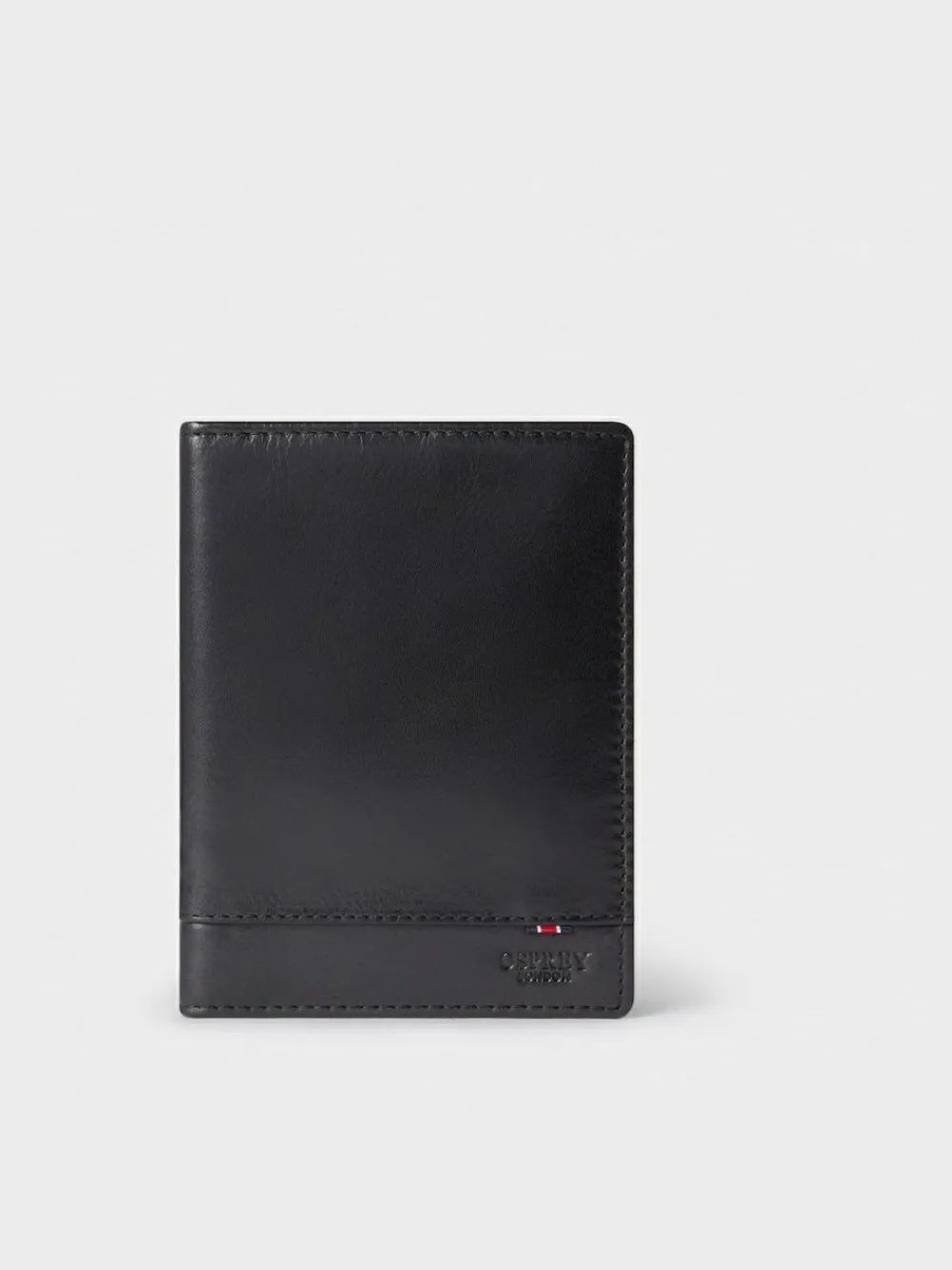 Osprey London The London Leather Passport Cover Black