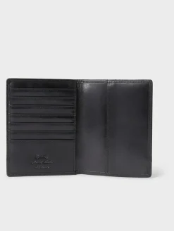 Osprey London The London Leather Passport Cover Black