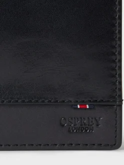 Osprey London The London Leather Passport Cover Black