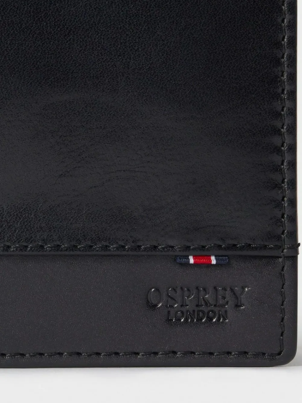 Osprey London The London Leather Passport Cover Black