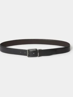 Osprey London Black The Reversible Leather Belt