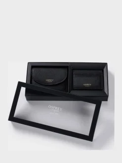 Osprey London Black The Tilly Leather Purse Gift Set^Women Purses