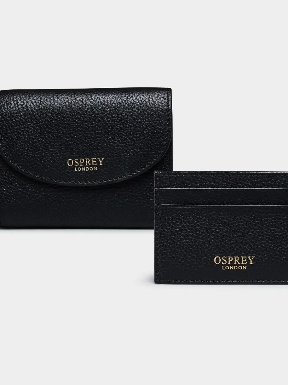Osprey London Black The Tilly Leather Purse Gift Set^Women Purses
