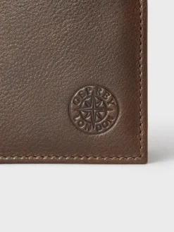 Osprey London The Compass Leather Coin Wallet Brown