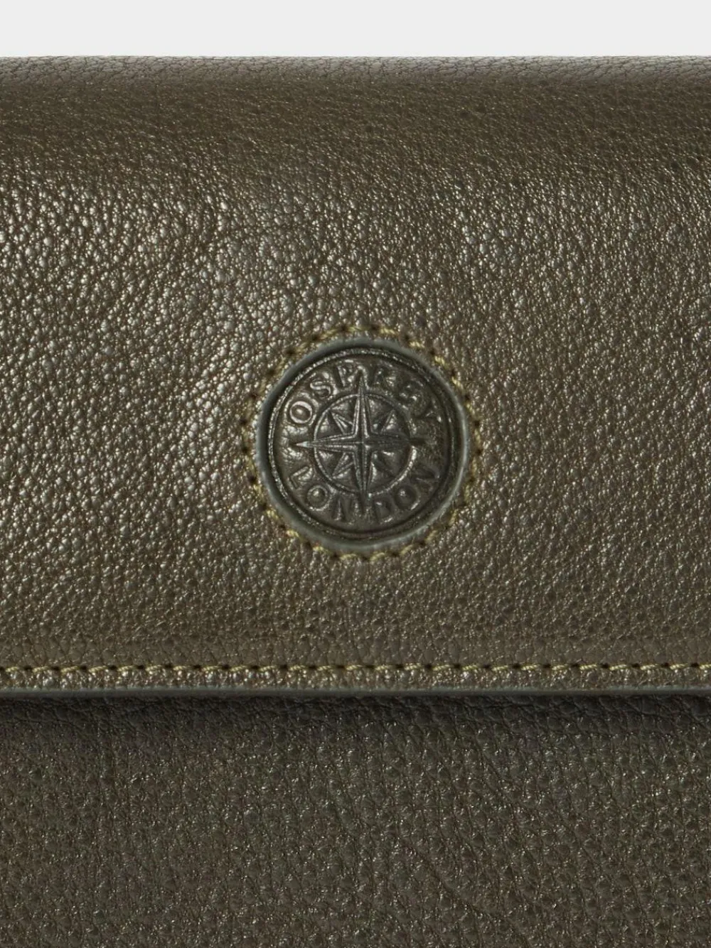 Osprey London Green The Compass Leather Travel Wallet