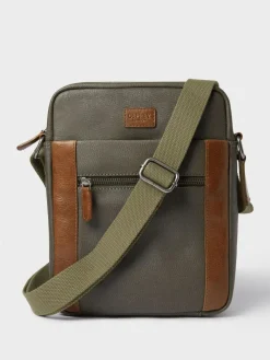 Osprey London The Small Grantham Waxed Canvas And Leather Messenger Bag^ Bags