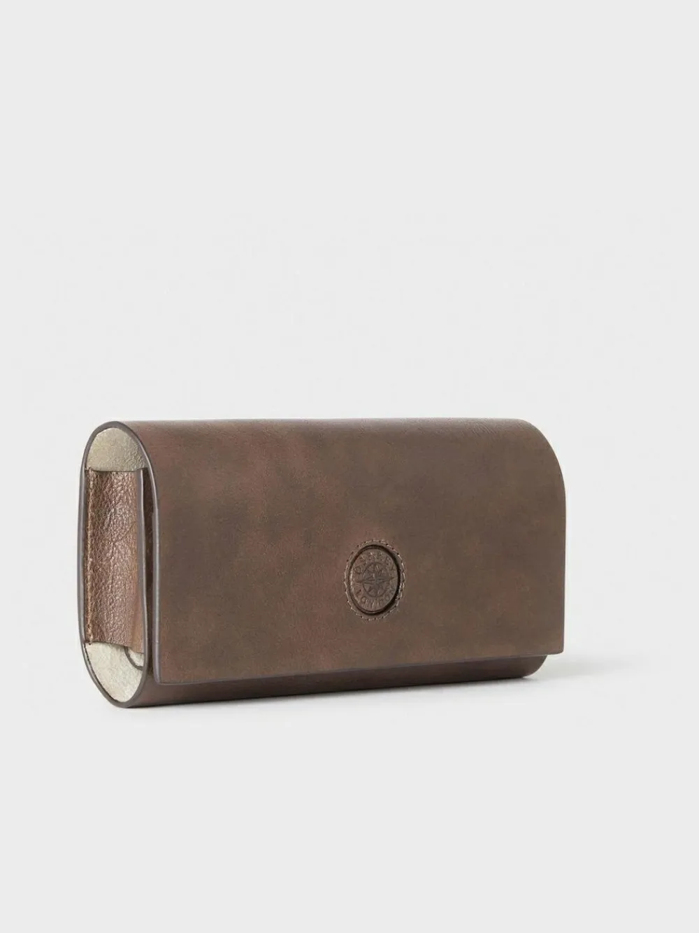 Osprey London Tan The Compass Leather Glasses Case^ Wallets