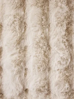 Next Oyster Aspen Faux Fur Eyelet Lined Curtains^ Curtains & Blinds
