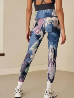 Next Balance Sports Yoga Leggings Paint Print