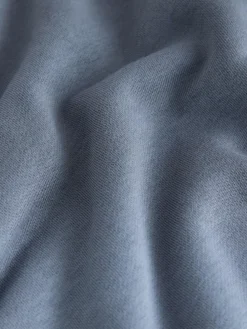 New Next Relaxed Fit Heavyweight Regular Length Hoodie Pale Blue