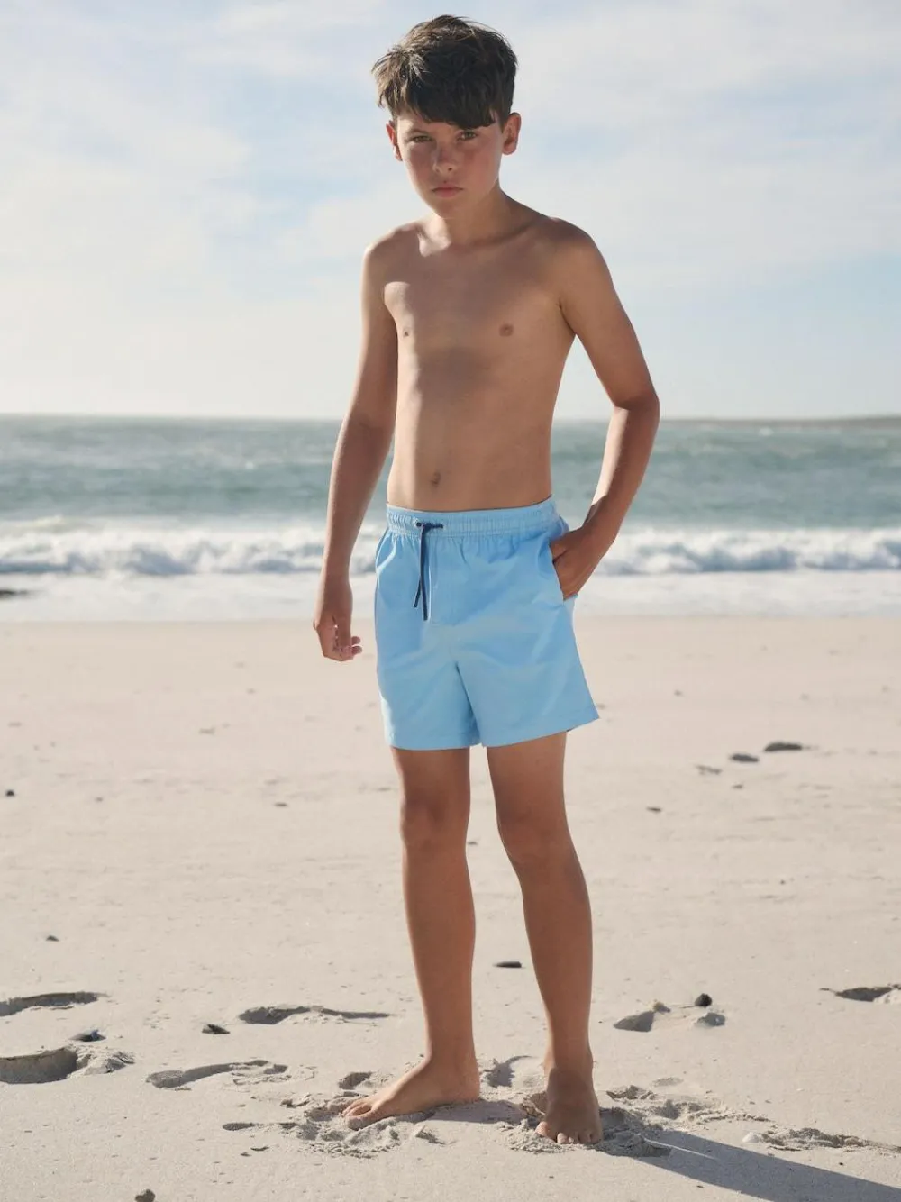 Next Pale Blue Swim Shorts (1.5-16yrs)^BOY Swimwear
