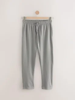 Next Pale Grey Brushback Heavyweight Open Joggers^ Loungewear|Joggers