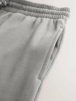 Next Pale Grey Brushback Heavyweight Open Joggers^ Loungewear|Joggers