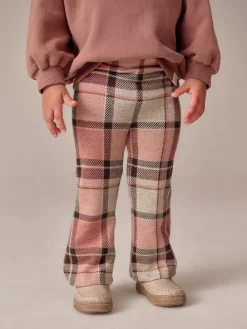 Clearance Next Pale Pink Check Rib Flare Leggings (3mths-7yrs)