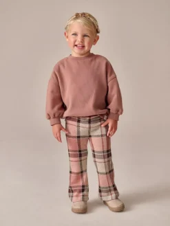 Clearance Next Pale Pink Check Rib Flare Leggings (3mths-7yrs)
