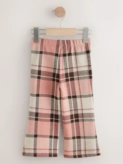 Clearance Next Pale Pink Check Rib Flare Leggings (3mths-7yrs)