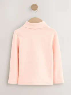 Clearance Next Pale Pink Long Sleeve Roll Neck Top (3mths-7yrs)