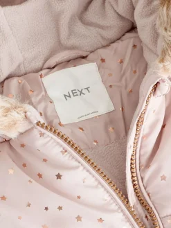 Next Print Shower Resistant Snowsuit (3mths-7yrs)^ Baby Girls|Baby Winter Clothing