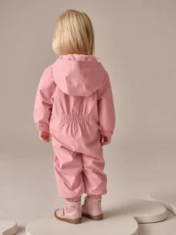 Next Pale Pink Waterproof Printed Puddlesuit (3mths-7yrs)^ Coats, Jackets & Pramsuits|Coats, Jackets & Pramsuits