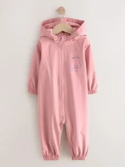 Next Pale Pink Waterproof Printed Puddlesuit (3mths-7yrs)^ Coats, Jackets & Pramsuits|Coats, Jackets & Pramsuits