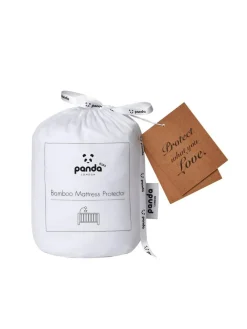 Panda London White Kids Cot Mattress Protector^ Nursery Bedding