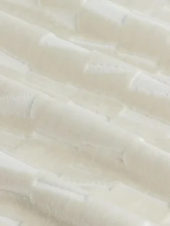 Hot Paoletti Natural Manhattan Velvet Eyelet Curtains