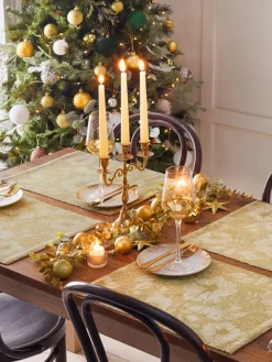 Paoletti Set of 4 Gold Stag Table Placemats^ Branded Kitchenware|Table Linen, Placemats & Coasters