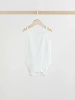 Next Pastel 5 Pack Vest Pointelle Baby Bodysuits^BOY Unisex|Bodysuits & Vests