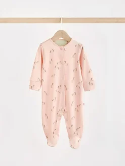 Next Pastel Character 5 Pack Baby Sleepsuits (0-2yrs)^ Nightwear