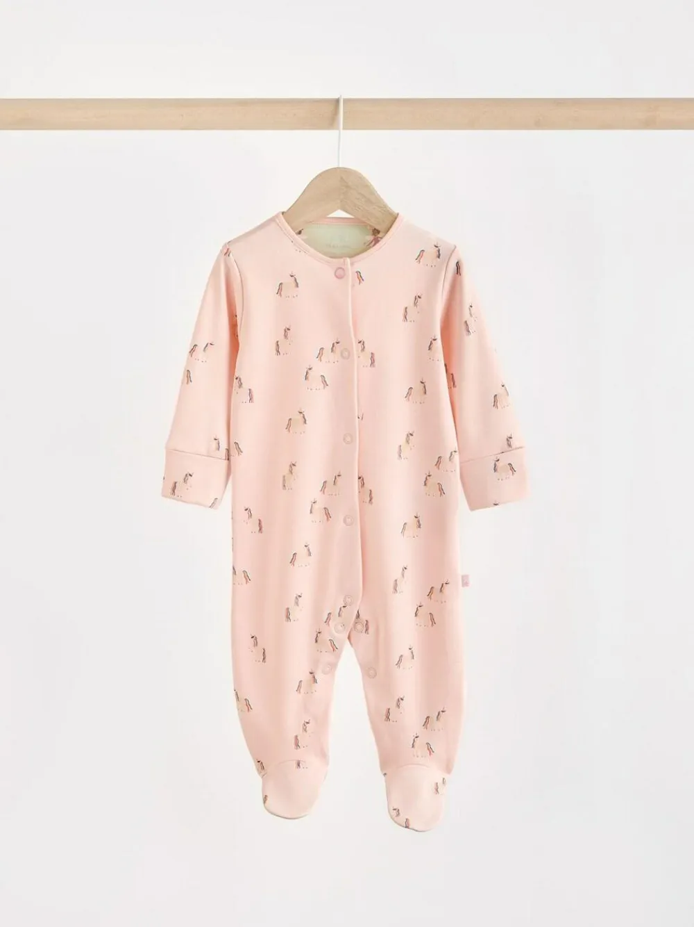Next Pastel Character 5 Pack Baby Sleepsuits (0-2yrs)^ Nightwear