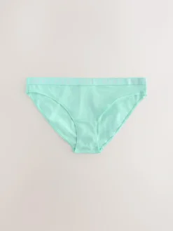 Discount Next Pastel High Leg Cotton Logo Knickers 4 Pack