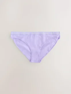 Discount Next Pastel High Leg Cotton Logo Knickers 4 Pack