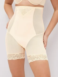 Hot Next Thigh Smoother Short Firm Tummy Control Shaping Briefs Pastel Rose Nude