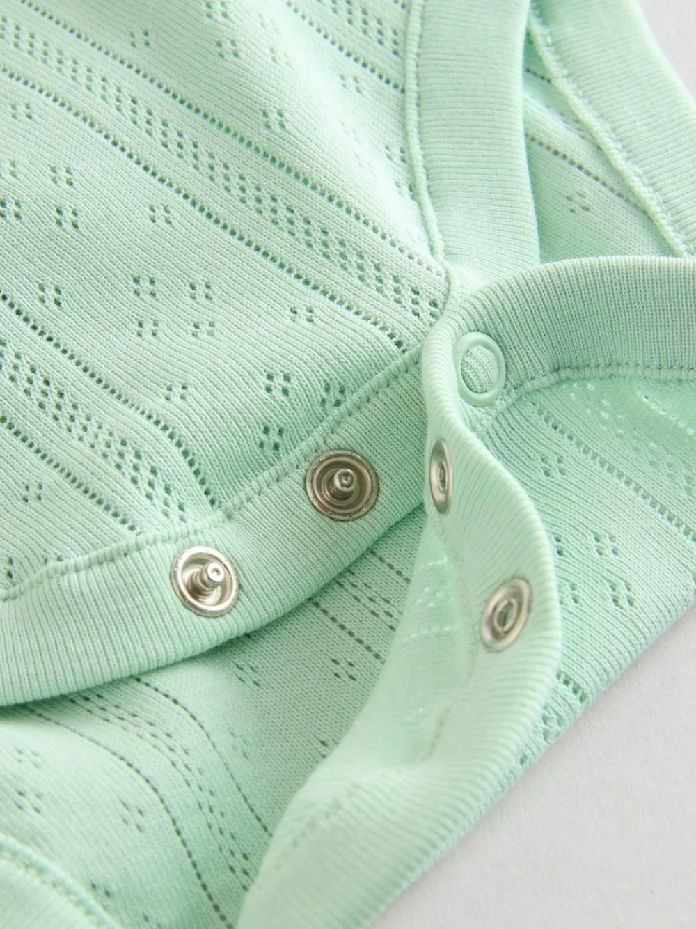 Next Pastels 5 Pack Short Sleeve Pointelle Baby Bodysuits