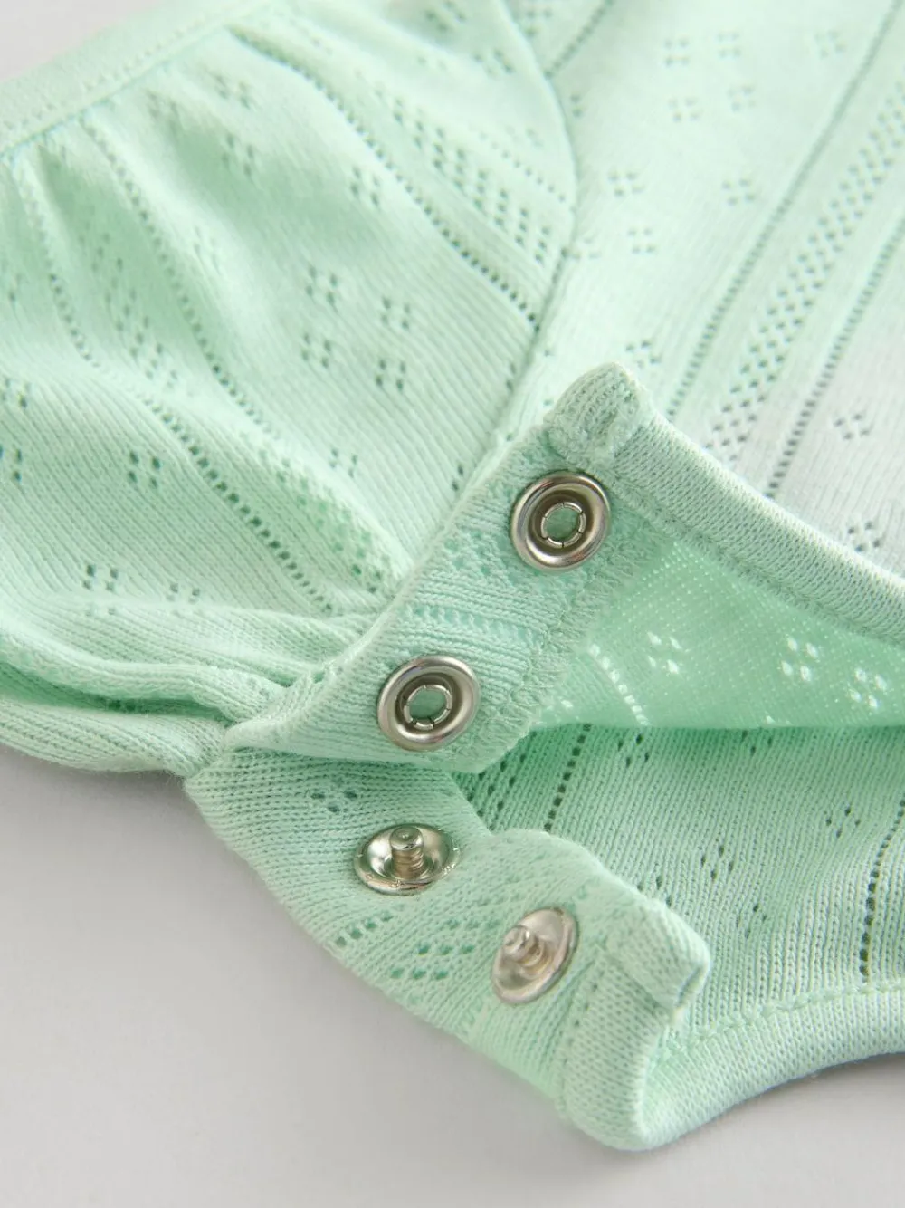 Next Pastels 5 Pack Short Sleeve Pointelle Baby Bodysuits