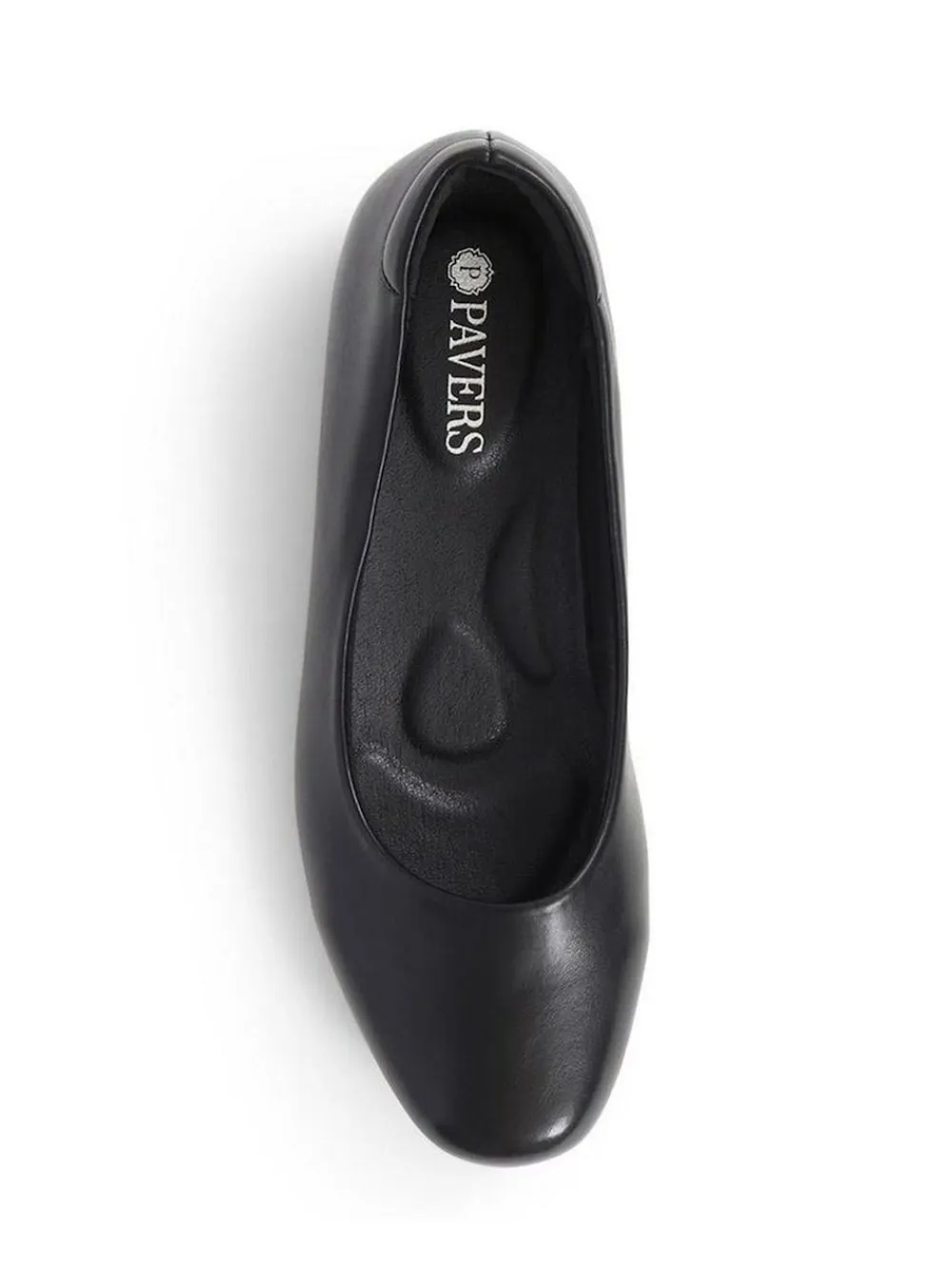 Pavers Black Pointed Toe Ballet Black Flats^Women Flats