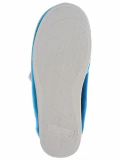 Pavers Wide Fit Ladies Touch Fasten Full Slippers With Permalose Sole^Women Slippers