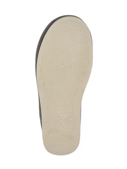 Pavers Wide Fit Supportive Mule Slippers Brown