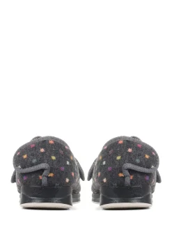 Outlet Pavers Grey Touch Fastening Full Slippers