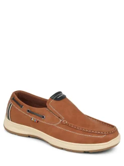 Outlet Pavers Blue Slip On Boat Shoes Natural