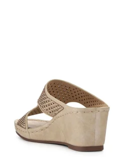 Pavers Tall Wedge Heel Mules^Women Heels