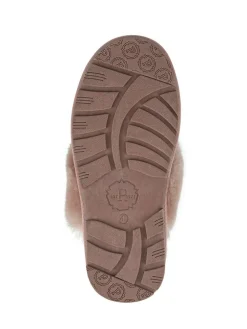 Best Pavers Sheepskin Lined Slippers Pink