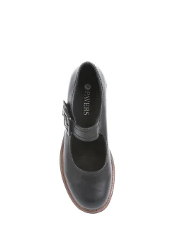 Pavers Mary Jane Buckle Shoes with Chunky Sole^Women Flats