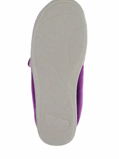 Pavers Wide Fit Ladies Touch Fasten Full Slippers With Permalose Sole^Women Slippers