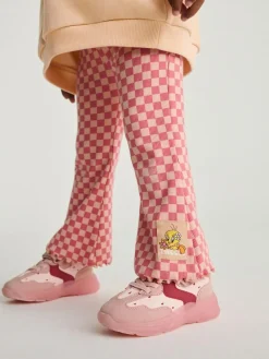 Online Next Peach Pink Tweety Sweatshirt & Flare Leggings Set (3mths-7yrs)