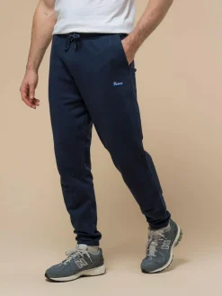 Best Penfield Mens Relaxed Fit 100% Cotton Original Logo Joggers Blue