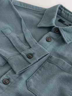 Next Brushed Overshirt (3-16yrs)^BOY Coats & Jackets|Snowsuits & Coats